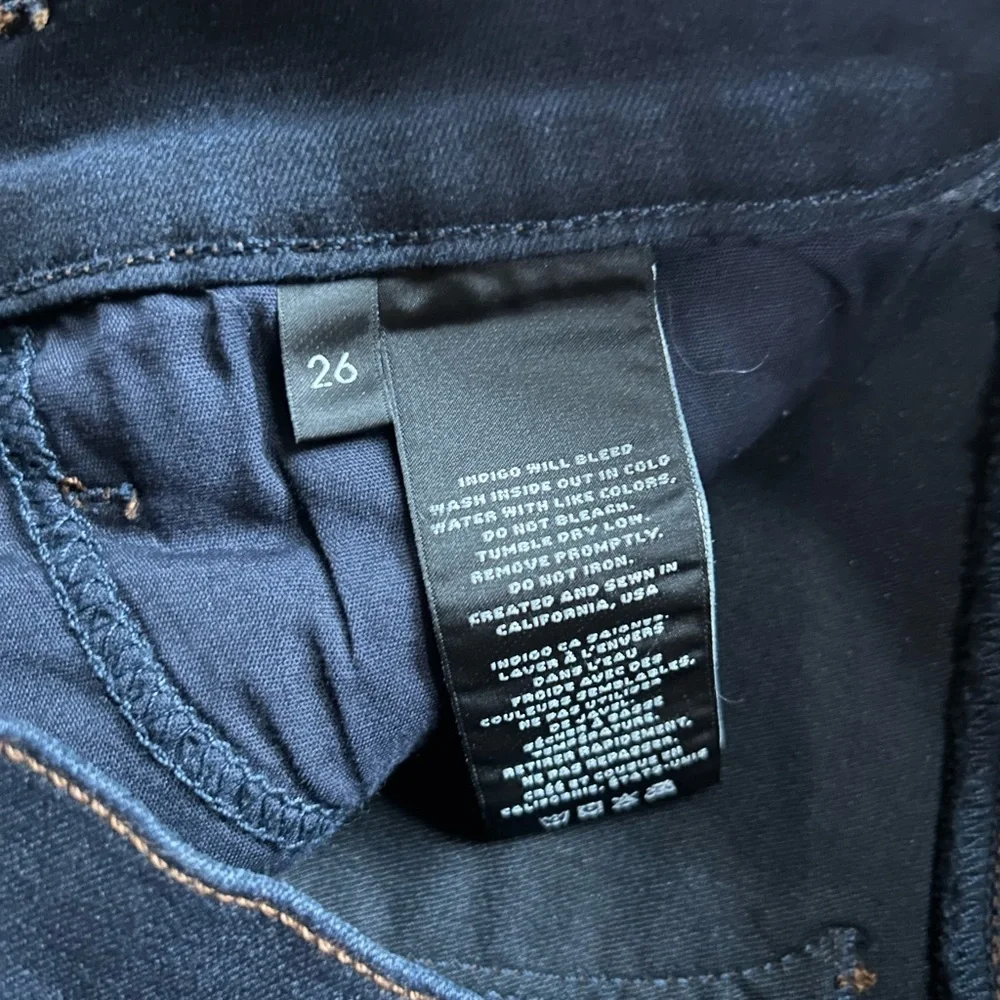 J Brand Skinny Leg Stretch Jeans Mid Rise Dark Wash NWT Size 26 Designer Denim - Picture 10 of 15